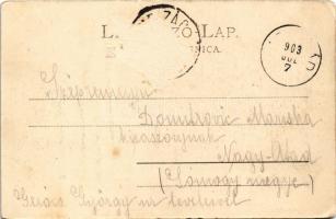 1903 Károlyváros, Karlovac; Dubovac / Dobóc vára. L. Reich kiadása / castle (Rb)