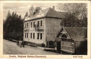 1940 Szováta, Sovata; Statiune Balneo Climaterica, Hotel Petőfi / vízgyógyintézet, szálloda / spa, hotel + "1940 Marosvásárhely visszatért" So. Stpl