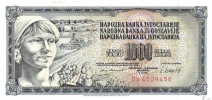 Jugoszlávia 1955. 100D, 500D T:II+ Csak egyszer hajtva! + 1981.11.4. 1000D T:I