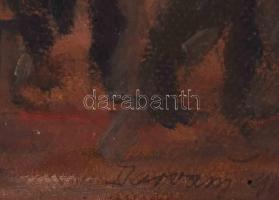 Vitéz Darvassy István (1888-1960): Vonuló első világháborús katonák, 1917. Olaj, karton, jelezve job...