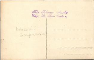 Kolozsvár, Cluj; Keresztény Testvéri Gyülekezet középen fekete kalapban Dr. Kiss Ferenc anatómia pro...