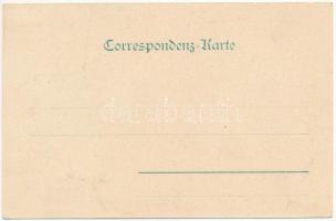 Mariánské Lázne, Marienbad; am Kreuzbrunnen. König Eduard v. England / Edward VII before the spa. Ve...