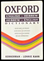 Oxford English-Hebrew, Hebrew-English dictonary. Editor: Yaacov Levy. 1995, Kernerman - Lonnie Kahn. Angol és héber nyelven. Kiadói papírkötés.