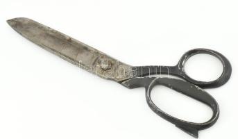 Szabászolló, kopott, h: 23 cm