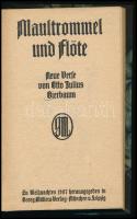 Bierbaum, Otto Julius: Maultrommel und Flöte. Neue Verse von - - . München-Leipzig, 1907, Georg Müller. Német nyelven. Átkötött félvászon-kötésben, jó állapotban.