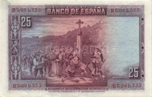 Spanyolország 1928. 25P T:II+