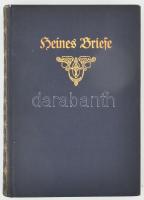 [Heine, Heinrich]: Heines Briefe. Ausgewählt und eingeleitet von Hugo Bieber. Berlin, 1914, Deutsches Verlagshaus Bong & Co., LXXX+444 p. Oldalszámozáson kívül egészoldalas képekkel, kihajtható melléklettel. Német nyelven. Kiadói aranyozott egészvászon-kötés, jó állapotban, minimálisan sérült borítóval.