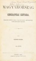 Fényes Elek: Magyarország geographiai szótára, mellyben minden város, falu és puszta, betürendben körülményesen leiratik. III-IV. kötet (egybe kötve L-Z). Pesten, 1851, Kozma Vazulnál. 306p; 350 p. Korabeli aranyozott félvászon kötésben, néhány ceruzás beírással