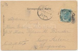 1902 Cheb, Eger; Museum. Wallenstein's Schlaf und Todeszimmer. / museum interior, Albrecht von ...