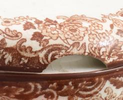 Partegas és Ramon Allones kubai szivarok eredeti fajansz fedeles dobozai, jelzett, egyik fedél sérül...