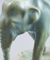 Eschenbach Jenő (1908-1981): Elefánt. Jelzett, restaurált, 17x15 cm