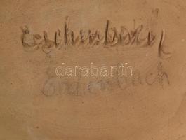 Eschenbach Jenő (1908-1981): Elefánt. Jelzett, restaurált, 17x15 cm