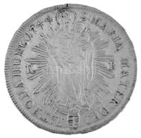 1744K-B Tallér Ag "Mária Terézia" Körmöcbánya (28,68g) T:VF lyuktömött, fülnyom / Hungary ...