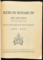 Dvihally Géza: Rerum novarum. XIII. Leo pápa szociális és társadalomujitó szózatának hatása Szent Is...