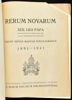 Dvihally Géza: Rerum novarum. XIII. Leo pápa szociális és társadalomujitó szózatának hatása Szent Is...