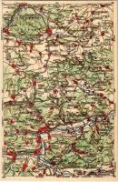 German map with Blankenburg, Blankenhain, Rudolstadt, etc. Wona-Karten. Lith. v. Hennig u. Grasmück litho