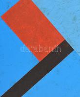 Győrffy Sándor (1951-): Hommage a M. N. L. (Moholy-Nagy László) No. 1, 2011. Akril, vászon, jelzett ...