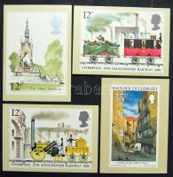 157 db modern angol bélyegeket ábrázoló képeslap