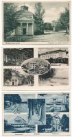7 db RÉGI magyar város képeslap vegyes minőségben: Balaton északi part, Balatonfüred, Tihany, Szigli...