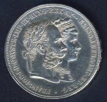 Ausztria 1879. 2G Ag "Ezüstlakodalom" T:2+ kis k. ph.