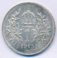 Ausztria 1915. 1K Ag "Ferenc József" T:XF patina
Austria 1915. 1 Corona Ag "Franz Jo...