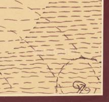 Gyarmathy Tihamér (1915-2005): Arányok, 1979. Tus, papír. Jelezve jobbra lent. Hátoldalán R 79/5 éle...