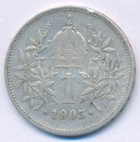 Ausztria 1905. 1K Ag "Ferenc József" T:VF ph
Austria 1905. 1 Corona Ag "Franz Joseph...
