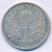 Ausztria 1899. 1K Ag "Ferenc József" T:VF
Austria 1899. 1 Corona Ag "Franz Joseph&qu...