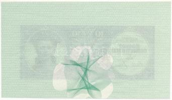 1943. 10P tervezet próbanyomata, csak előlapi nyomat, utánnyomás Dr. Gara Miklós (szerk.): Nyomdaipa...