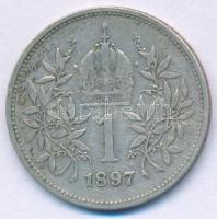 Ausztria 1897. 1K Ag "Ferenc József" T:VF
Austria 1897. 1 Corona Ag "Franz Joseph&qu...