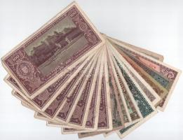 16db-os vegyes pengő bankjegy tétel T:F,VG