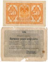 Vegyes: 1849. 30kr Kossuth bankó + Orosz Polgárháború / Kelet-Szibéria / Távol-keleti Ideiglenes Kormány / Priamur régió DN (1919) 50k T:VG papírhiány, F