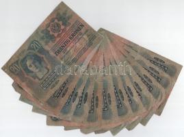 1913. 20K I. (12x) és II. kiadás (1x) T:F,VG