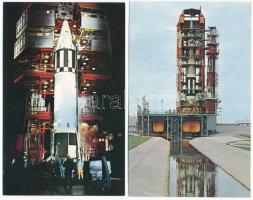 5 db MODERN űrhajós képeslap: Amerikai űrrepülés / 5 modern American astronauts and spaceshuttle mot...