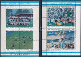1986 Az argentin csapat nyerte meg a mexikói labdarúgó-világbajnokságot kisív sor Mi 1825-1840