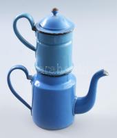 Zománc teafőző készlet. szűrőkkel 25 cm