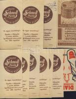 11 db számolócédula, 3 féle