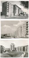 Budapest - 3 db MODERN város képeslap: Üllői úti lakóházak, Új lakóházak Angyalföldön (Tahi utca), Thököly úti új lakótelep (Képzőművészeti Alap)