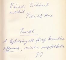 Pilinszky János: Végkifejlet. Versek és színművek. A szerző, Pilinszky János (1921-1981) által DEDIK...