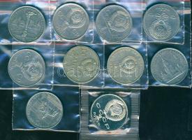 Szovjetunió 1987-93. 1R (10x) mind klf motívummal, benne 1db vákumcsomagolásban! T:2,PP (1x)