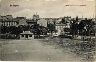 Budapest I. Vérmező és vár részlet (ragasztónyom / glue mark)