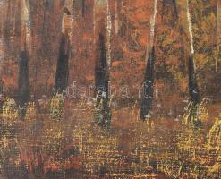 Ujházi jelzéssel, XX. sz eleje: Atmoszférikus táj. 31x63,5 cm