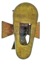 1940. "Nemzetvédelmi Kereszt" bronz miniatűr gomblyukjelvénye (15x15mm) T:AU
Hungary 1940...