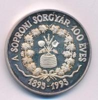 Sz. Egyed Emma (1935-) 1995. "A Soproni Sörgyár 100 éves" fém emlékérem (42,5mm) T:AU patina (eredetileg PP)