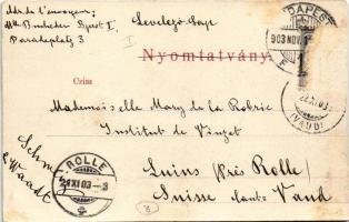 1903 Budapest I. Krisztinaváros, Tabán, Királyi vár (Rb)