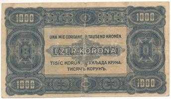 1923. 1000K "B49 826301" nyomdahely jelölés nélkül T:F,VG Adamo K37