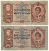 1932. 50P (2x) T:F,VG Adamo P14