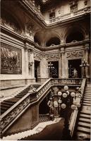 Budapest I. Királyi vár, lépcsőház, belső. Csiky Foto