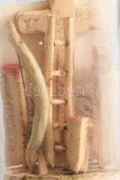 Türelemüveg kálváriajelenettel, m: 16 cm