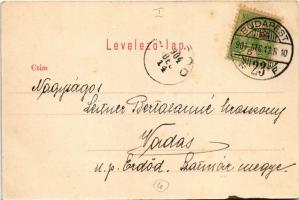 1904 Budapest I. Bomba tér (ma Batthyány tér), templom, vásárcsarnok, Wirth Antal, Petz Ágoston üzle...